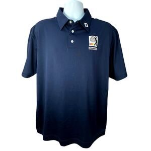 FootJoy Golf Polo Blue 2XL International Match Play Trophy Shirt Performance Fit